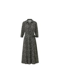 Tchibo - Florales Hemdblusenkleid - Damen - Gr. 38 - schwarz/gebl&uuml;mt