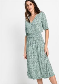 bonprix Jerseykleid aus Viskose-Mix, gr&uuml;n, Viskose