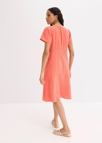 bonprix Női Tunika ruha muszlin anyagb&oacute;l, r&oacute;zsasz&iacute;n, 48