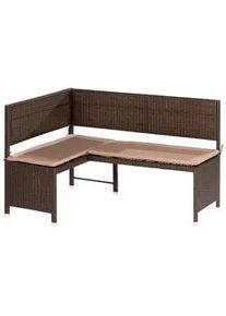 Merxx Gartenbank Eckbank Braun