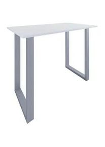 Vcm Bartisch XONA Silber/ Wei&szlig; ca.140x102x80cm
