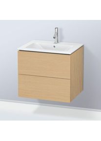Duravit L-Cube Meuble avec vasque, 2 tiroirs, 233663AA60+LC624003030,