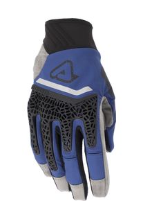 Acerbis Enduro Pro, gloves unisex , color: Black/Dark Blue/Light Grey , size: XL