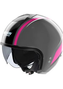 Nolan N20-2 Dolce Vita 346, casco aperto , colore: Grigio Scuro/Fucsia , dimensione: XXS