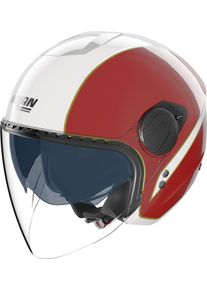 Nolan N20-2 Visor Tricolore 346, open face helmet , color: Red/White/Green , size: XXS