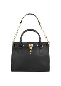 CLUTY Henkeltasche echt Leder, Made in Italy