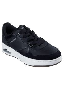 Sneaker Skechers "UNO CTL", Damen, Gr. 40, schwarz, Lederimitat, Veloursleder, Schuhe Sneaker, Retro Sneaker, Schn&uuml;rschuh mit Materialmix