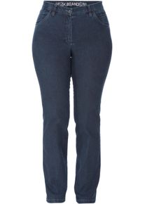 Stretch-Hose KjBRAND "Betty", Damen, Gr. 44, N-Gr, blau (denim stone), Denim/Jeans, Obermaterial: 78% Baumwolle, 18% Polyester, 4% Elasthan, gerade lang, Hosen Stretch-Hose, super Stretch