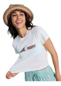 T-Shirt Roxy "Beach Love", Damen, Gr. L, wei&szlig; (coconut milk), Obermaterial: 100% Baumwolle., Shirts T-Shirt