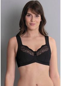 Entlastungs-BH ANITA SINCE 1886 "Orely", Damen, Gr. 95, Cup E, schwarz, Stoff, Obermaterial: 93% Polyamid, 7% Elasthan, bedruckt, bestickt, durchscheinend, gebl&uuml;mt, klassisch, BHs Entlastungs-BH, mit Spitze, dreigeteilte Cups, verstellbare Tr&auml;ger, feminin