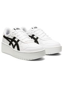Sneaker asics SPORTSTYLE "JAPAN S PF", Damen, Gr. 36, schwarz-wei&szlig; (wei&szlig;, schwarz), Synthetik, Textil, kontrastfarbene Details, mehrfarbig, Schuhe Sneaker