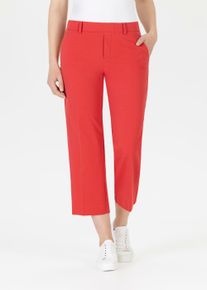 Chinohose Stehmann "Fenja", Damen, Gr. 44, N-Gr, grenadine,2701, Web, Obermaterial: 50% Baumwolle, 42% Polyamid, 8% Elasthan, unifarben, regular fit ca. Mitte Wade, Hosen Chinohose, mit B&uuml;gelfalten