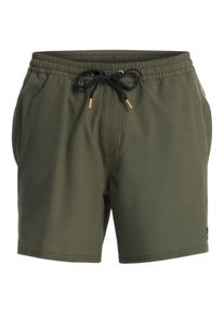 Boardshorts Quiksilver "Stretch Piped Volley 16", Herren, Gr. L, gr&uuml;n (grape leaf), Obermaterial: 92% Polyester, 8% Elasthan., Hosen Boardshorts
