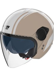 Nolan N20-2 Visor Dolce Vita 350, capacete aberto , cor: Bege/Branco , tamanho: XXS