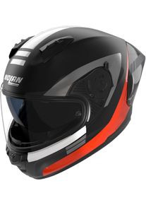 Nolan N60-6 Sport Contrasto 357, full face helmet , color: Matt Black/Orange/Grey , size: M