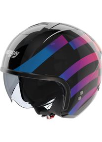 Nolan N20-2 Policromo 345, open face helmet , color: Black/Blue/Purple/Pink/Yellow , size: XXL