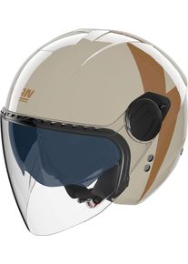 Nolan N20-2 Visor Impeto 343, open face helmet , color: Beige/Brown , size: XS