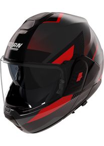 Nolan N120-1 Ciclone 364, kask modułowy , kolor: Matowy Czarny/Ciemnoszary/Czerwony , rozmiar: XL