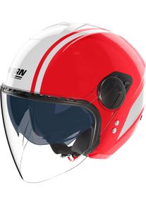 Nolan N20-2 Visor Dolce Vita 349, open face helmet , color: Red/White , size: L