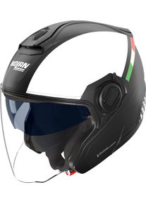 Nolan N40-5 Bellavista 341, open face helmet , color: Matt Black/White/Red/Green , size: XXS