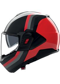 Nolan N120-1 Lineo 351, modular helmet , color: Black/Red/Grey , size: 3XL