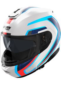 Nolan N100-6 Radiante 358, flip up helmet , color: Black/Dark Grey/Red/White/Green , size: M