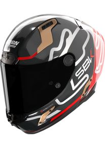 Nolan X-804 RS Ultra Carbon SBK 360, full face helmet , color: Carbon/Black/Red/Grey/Gold , size: XXS