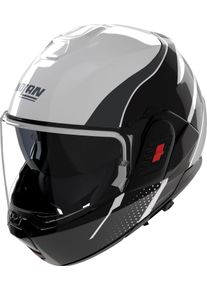 Nolan N120-1 Fluente 359, modular helmet , color: White/Black/Dark Grey , size: L