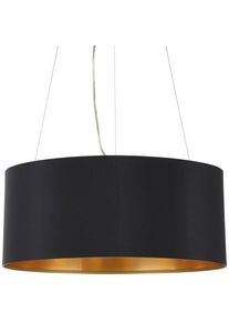Eglo, H&auml;ngeleuchte &raquo;MASERLO&laquo; E27 Pendelleuchte, Pendellampe, Wohnzimmer, Esszimmer, gem&uuml;tlich, 110x53cm, schwarz/goldfarben, 3, schwarz/goldfarben