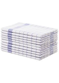 G&ouml;zze G&ouml;zze, &raquo;Geschirrt&uuml;cher, Des. 60041 Karo&laquo; aus 100% Baumwolle, blau, 100% Baumwolle, 10 Stk., blau