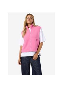 Noisy may, Damen, Fellweste &raquo;NMMASEY SHORT TEDDY VEST FWD NOOS&laquo;, Begonia Pink, XS, Weste von Noisy may