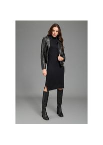 Bruno Banani, Damen, Strickkleid festliche Anl&auml;sse, kniefreie L&auml;nge, eleganter Look, schwarz, 36 - N-Gr, Hochwertiger Materialmix aus Viskose, 