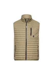 Camel Active, Herren, Steppweste mit Stehkragen und Rei&szlig;verschluss, khaki, S, khaki, Steppweste f&uuml;r Herren von Camel Active