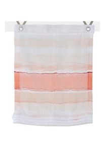 Kutti, &raquo;Adele&laquo; mit Hakenaufh&auml;ngung ohne Bohren freih&auml;ngend wei&szlig;, mit Farbverlauf, halbtransparent, Polyester, pflegeleicht, offwhite/orange, 