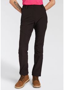 Softshellhose Killtec "KOW 34 WMN SFTSHLL PNTS", Damen, Gr. 50, N-Gr, schwarz, Obermaterial: 88% Polyester, 12% Elasthan, Hosen Softshellhose