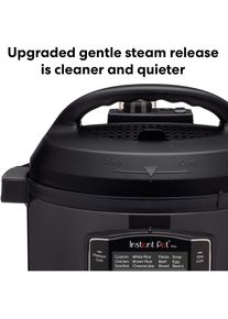 Instant Pot Pro, Dampfgarer + Reiskocher, Schwarz