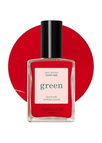 manucurist, Nagellack, Green Poppy Red Natural Classic Nail Polish 9-Free (Poppy Red, Farblack)