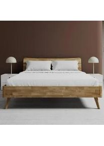 Bett Danzig ca. 160x200 cm Wildeiche Echtholz