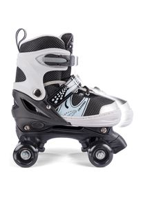 California, M&auml;dchen, Rollschuhe, - Adjustable Side-by-Side Roller Skates - Size 35-38 (37), Schwarz, Grau