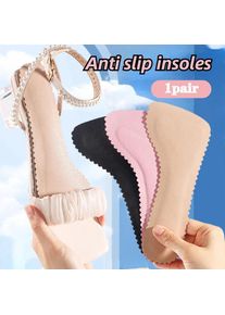 Leather Self-adhesive Insoles for Women High-heels Sandals Anti Slip Breathable and Sweat-absorbent Shoe Pad Adhesive Stickers