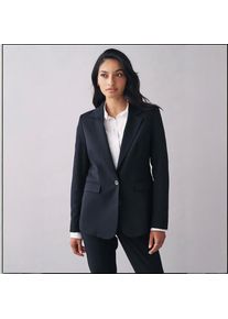 Allingentle Navy Blue Women's 2 Piece Business Suit Single Button Blazer Casual Office Work Outfits Elegant Pantsuit Customize