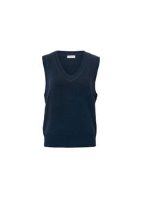 Tchibo - Kamizelka dzianinowa z przędzy boucl&eacute; - dla pań - rozmiar L 44/46 - kolor: niebieski