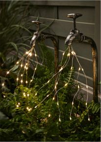 Tr&auml;dg&aring;rdspinne som ser ut som kranar med solceller (2-pack) - silver - storlek 53x5,5 cm - bonprix