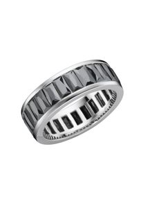 Giorgio Martello MILANO Silberring &raquo;Ring mit schwarzen Zirkonia, Silber 925&laquo; schwarz, Gr&ouml;&szlig;e 54