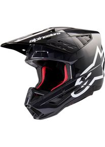 Alpinestars S-M5 Corp, kask motocrossowy , kolor: Ciemnoszary/Biały , rozmiar: M