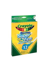 Crayola Super Tips - marker - assorted colours (pack of 12)