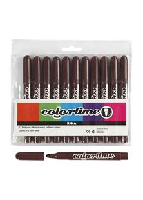 Creativ Company Dark brown Jumbo markers 12pcs.