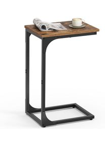 VASAGLE Doh&aacute;nyz&oacute;asztal rusztikus f&eacute;m v&aacute;zzal barna /fekete