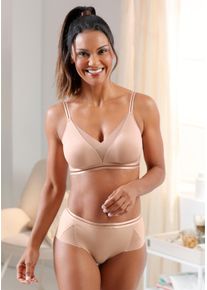 Naturana Dames Tailleslip in zand ,maat 36, Witt, 75% Polyamide, 25% Elastan. Tule: 78% Polyamide, 22% Elastan