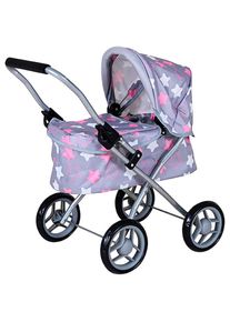 KNORRTOYS , Kombi-Puppenwagen &raquo;Mini Lili&laquo;, star dark grey, Kombi-Puppenwagen